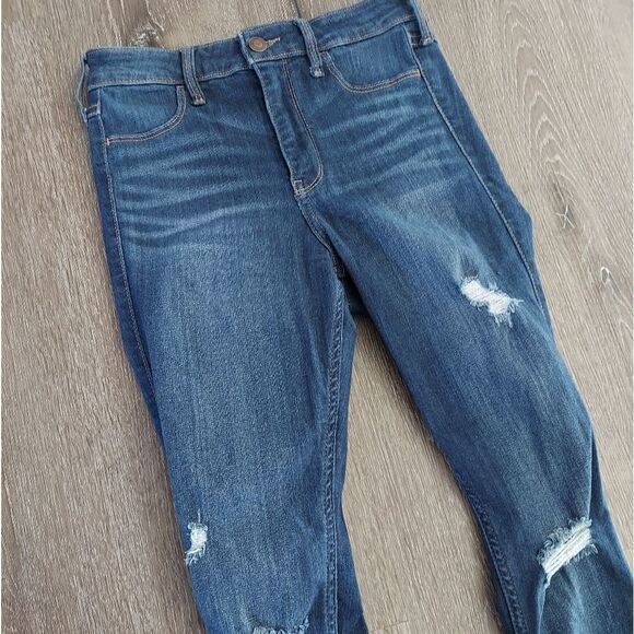 Hollister High-Rise Jean Legging Distressed Size 3 - Picture 2 of 8